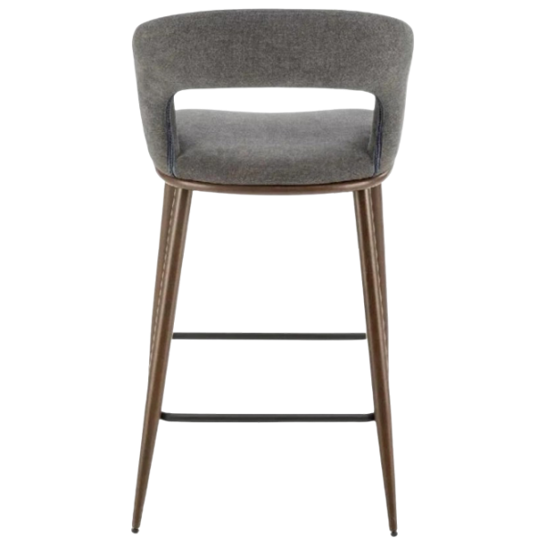 Scaun de bar AG H114 Catifea / Lemn / Grey photo 5 Scaun de bar AG H114 Catifea / Lemn / Grey photo 5