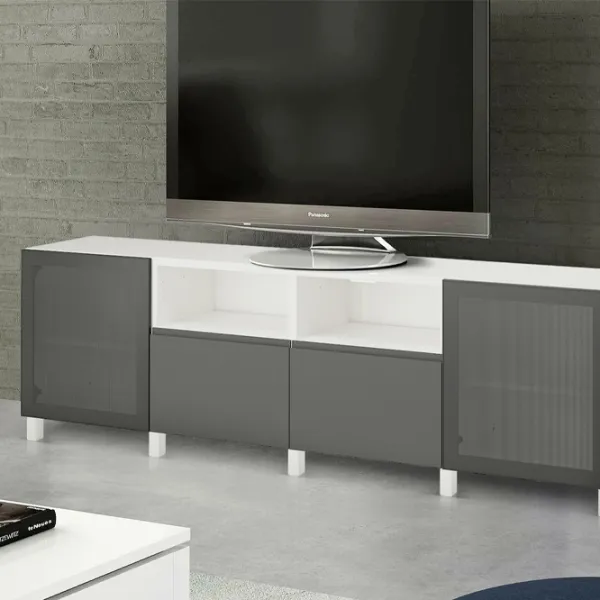 Comodă TV Ikea Besta/Mortviken/Vasterviken/Stubbarp 74 x 240 x 42 / MDF photo 2