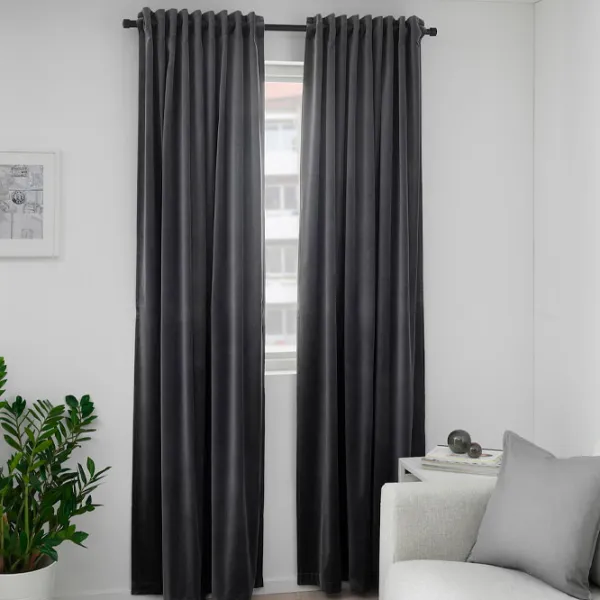 Шторы Ikea Sanela Серый / Хлопок photo 4