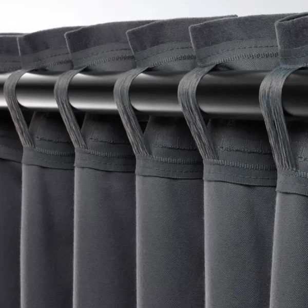 Шторы Ikea Sanela Серый / Хлопок photo 5