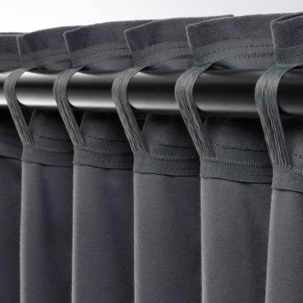 Шторы Ikea Sanela Серый / Хлопок photo 5