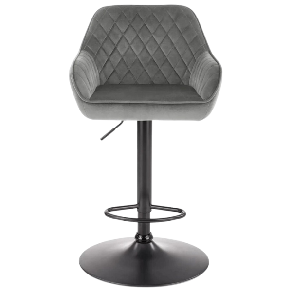 Scaun de bar Halmar H103  Catifea / Metal / Grey photo 1