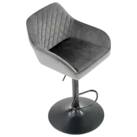 Барный стул Halmar H103 Бархат / Металл / Grey photo 2