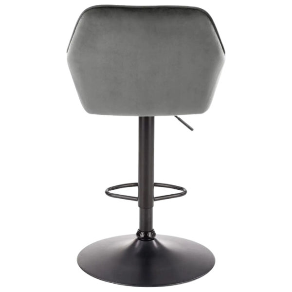 Scaun de bar Halmar H103  Catifea / Metal / Grey photo 5