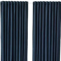 Шторы Ikea Sanela Синий / Хлопок