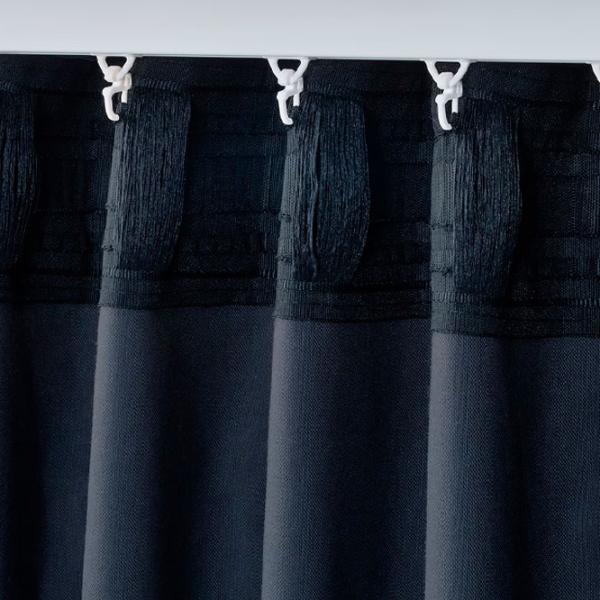 Шторы Ikea Sanela Синий / Хлопок photo 3