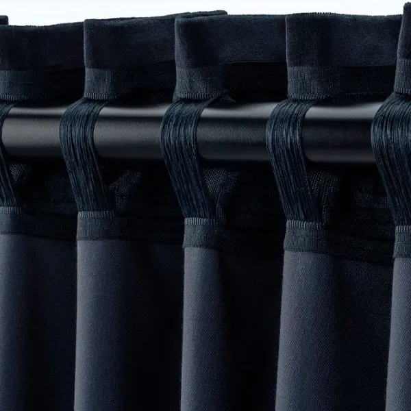 Шторы Ikea Sanela Синий / Хлопок photo 5