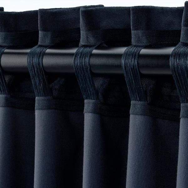 Шторы Ikea Sanela Синий / Хлопок photo 5