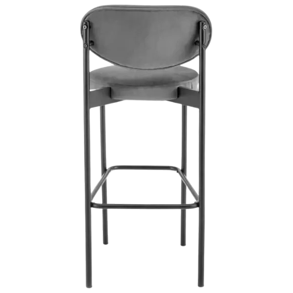 Scaun de bar AG H108 Catifea / Lemn / Grey photo 5
