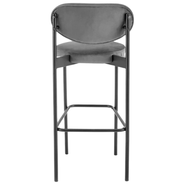 Scaun de bar AG H108 Catifea / Lemn / Grey photo 5