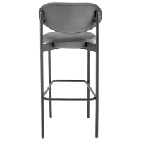 Барный стул AG H108 Бархат / Дерево / Grey photo 5