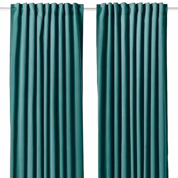 Шторы Ikea Sanela Тёмно-серый / Хлопок photo 1