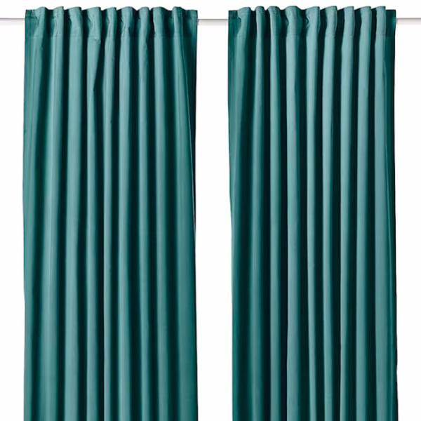 Шторы Ikea Sanela Тёмно-серый / Хлопок photo 1