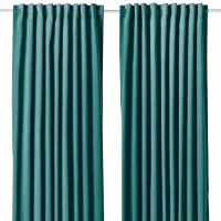 Шторы Ikea Sanela Тёмно-серый / Хлопок