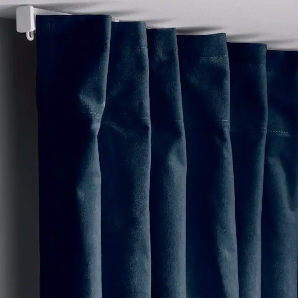 Шторы Ikea Sanela Синий / Хлопок photo 4