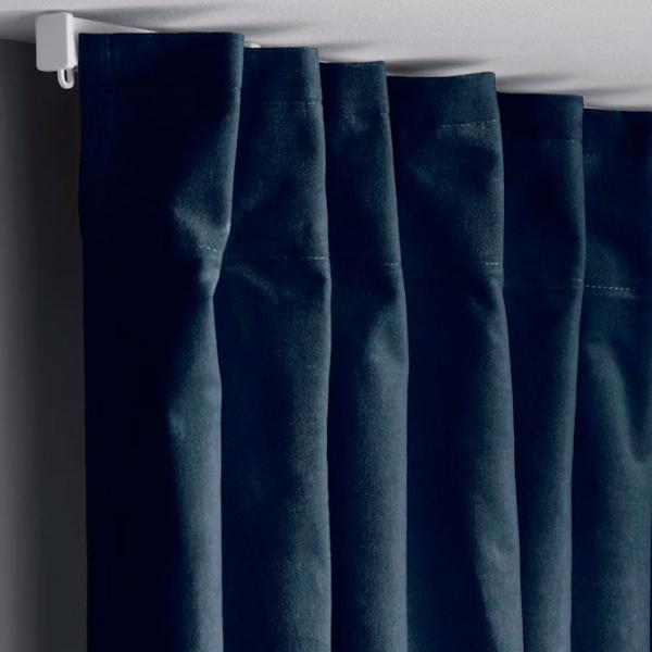 Шторы Ikea Sanela Синий / Хлопок photo 4