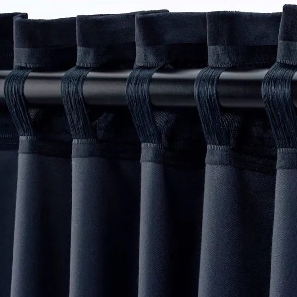 Шторы Ikea Sanela Синий / Хлопок photo 5