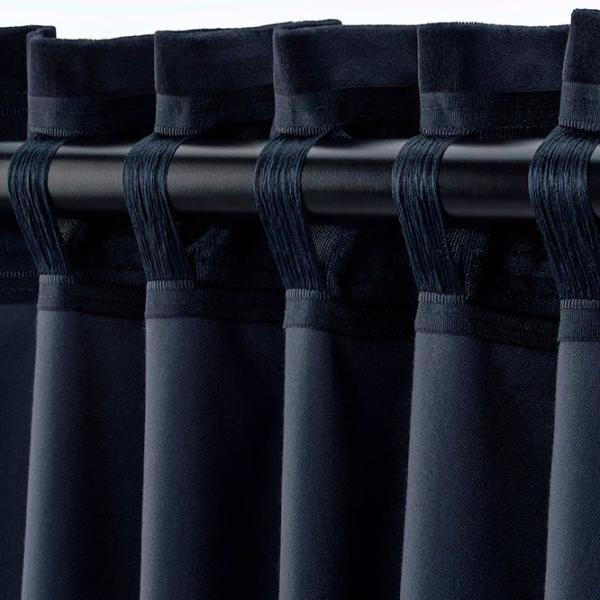 Шторы Ikea Sanela Синий / Хлопок photo 5