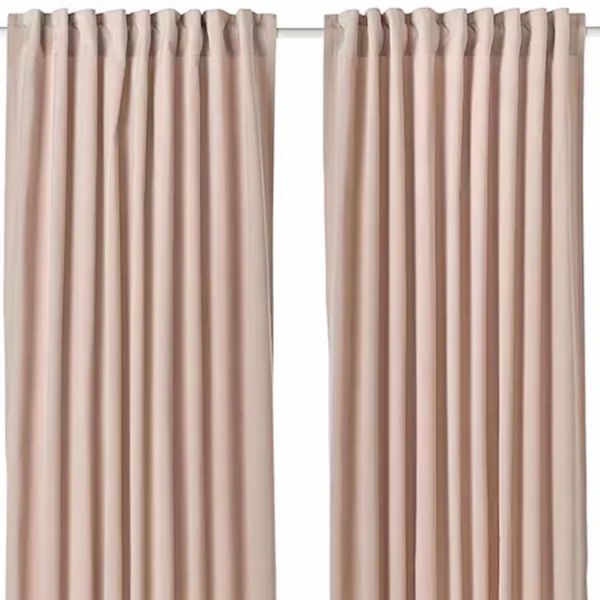 Шторы Ikea Sanela Бежевый / Хлопок photo 1