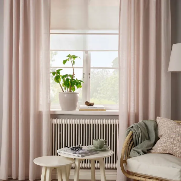 Шторы Ikea Silverlonn Розовый / Хлопок photo 4