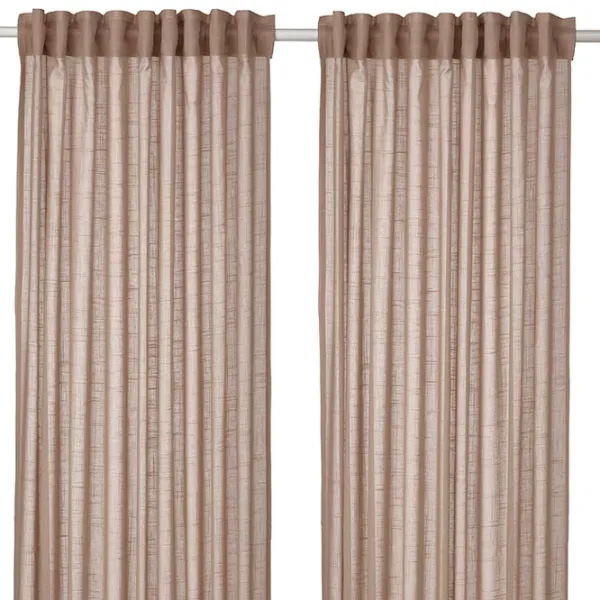 Шторы Ikea Silverlonn Бежевый / Хлопок photo 1