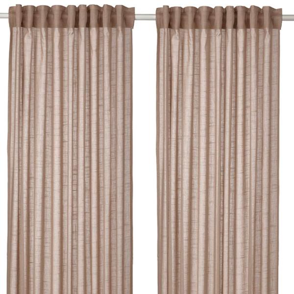 Шторы Ikea Silverlonn Бежевый / Хлопок photo 1