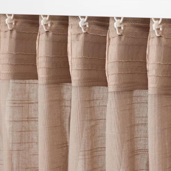 Шторы Ikea Silverlonn Бежевый / Хлопок photo 3