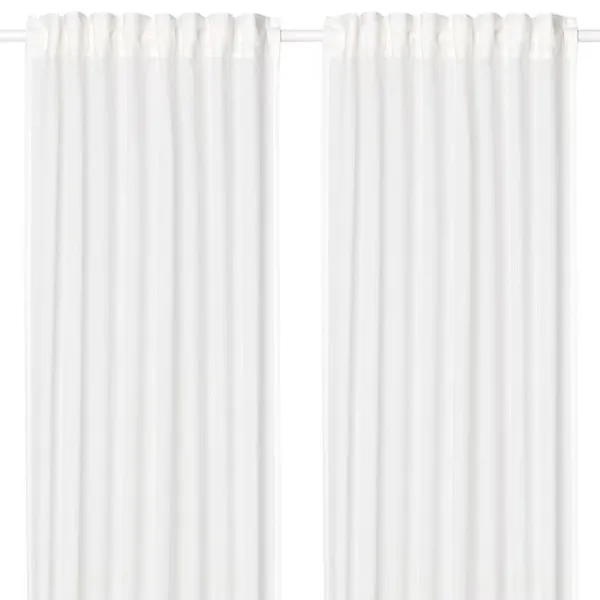 Шторы Ikea Silverlonn Белый / Хлопок photo 1