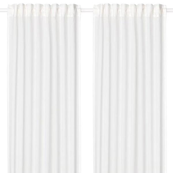Шторы Ikea Silverlonn Белый / Хлопок photo 1