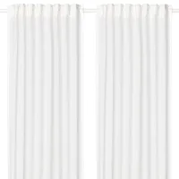 Шторы Ikea Silverlonn Белый / Хлопок