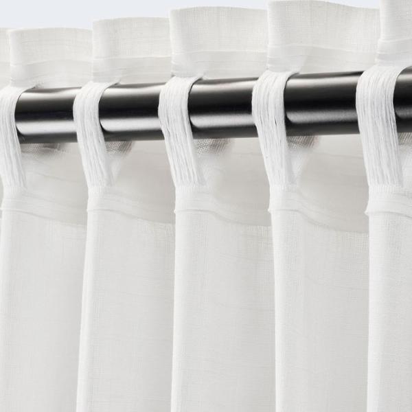 Шторы Ikea Silverlonn Белый / Хлопок photo 4