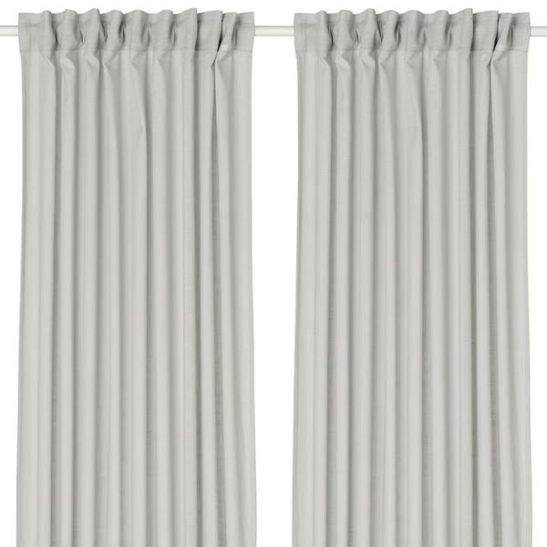 Шторы Ikea Silverlonn Серый / Хлопок photo 1