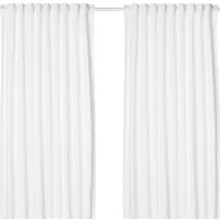 Шторы Ikea Tibast Белый / Хлопок