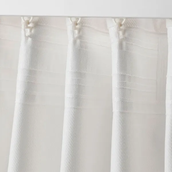 Шторы Ikea Tibast Белый / Хлопок photo 3