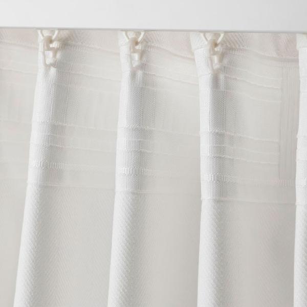 Шторы Ikea Tibast Белый / Хлопок photo 3