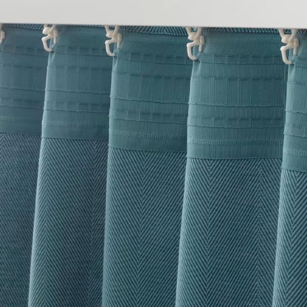 Шторы Ikea Tibast Синий / Хлопок photo 2