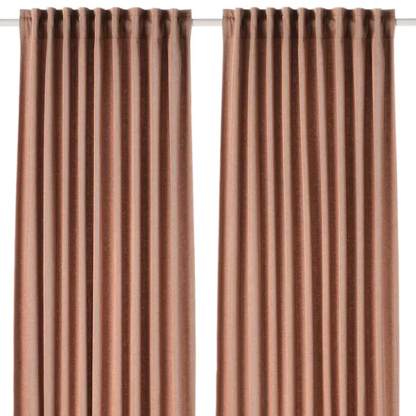 Шторы Ikea Tibast Красный / Хлопок photo 1