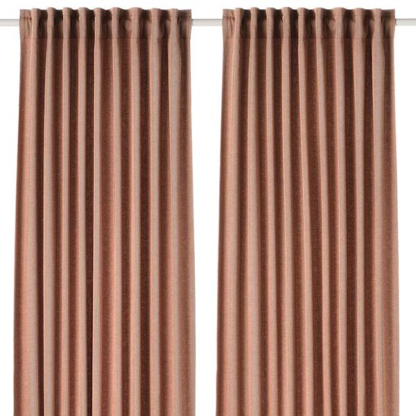 Шторы Ikea Tibast Красный / Хлопок photo 1