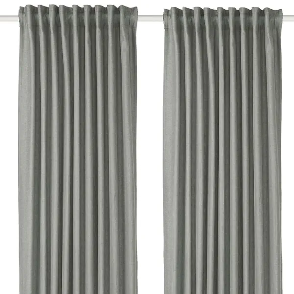 Шторы Ikea Tibast Зеленый / Хлопок photo 1