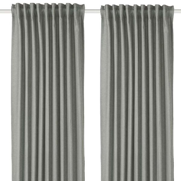 Шторы Ikea Tibast Зеленый / Хлопок photo 1