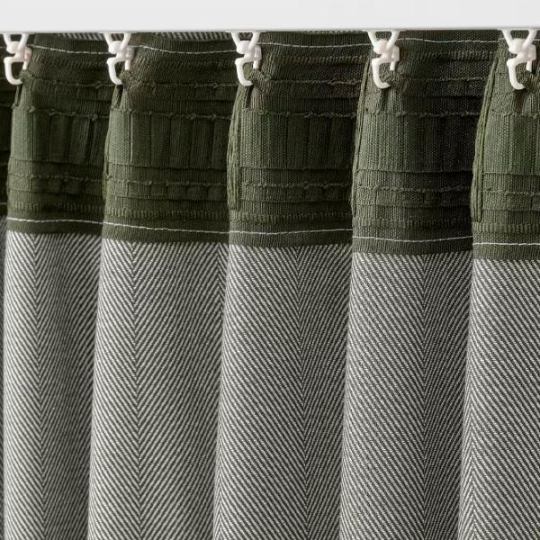 Шторы Ikea Tibast Зеленый / Хлопок photo 3