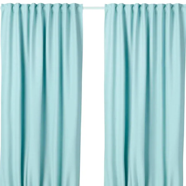 Шторы Ikea Vilborg Аквамариновый / Полиэстер photo 1