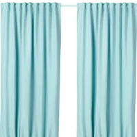 Шторы Ikea Vilborg Аквамариновый / Полиэстер