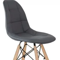 Scaun de bar Sunrise B-04 PU Piele artificială / Lemn / Grey photo 5