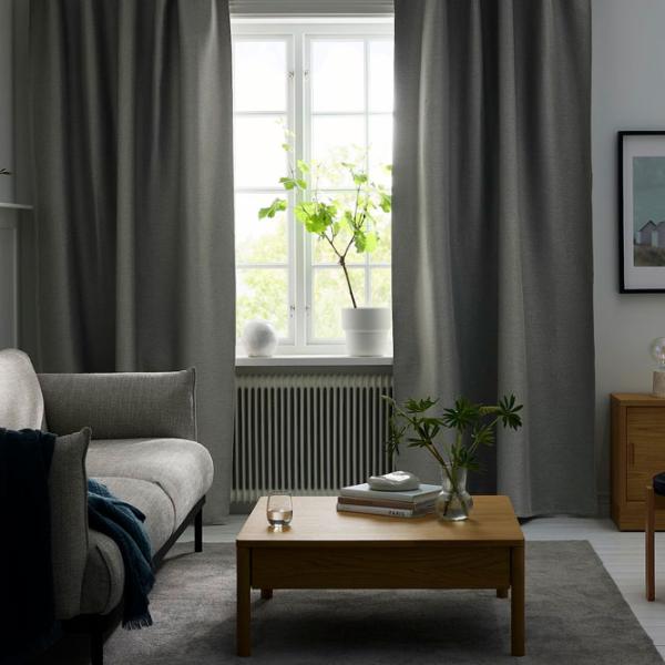 Шторы Ikea Vilborg Серый / Полиэстер photo 2