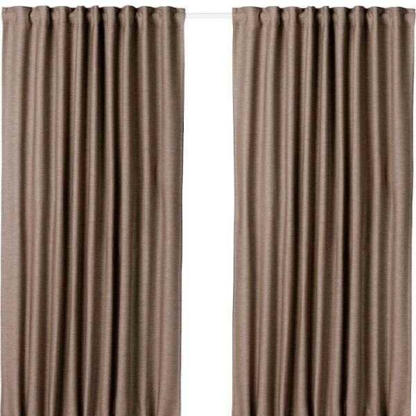 Шторы Ikea Vilborg Бежевый / Полиэстер photo 1