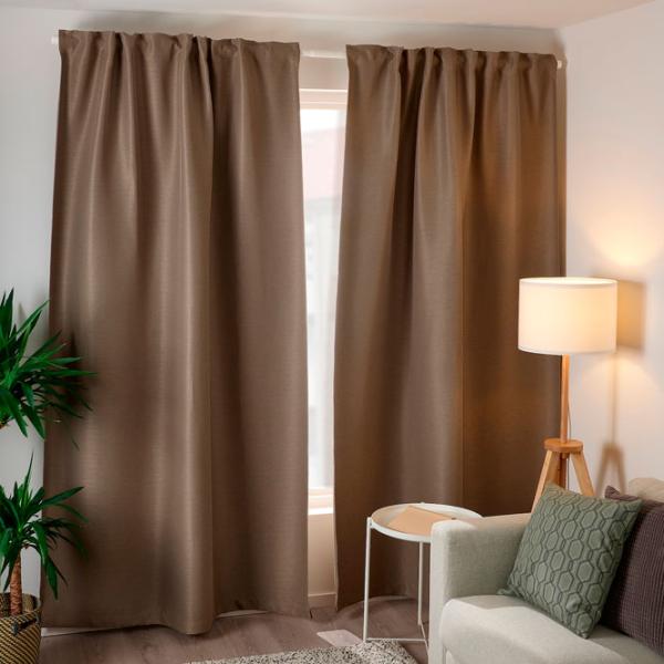 Шторы Ikea Vilborg Бежевый / Полиэстер photo 5