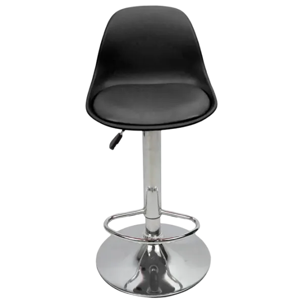 Scaun de bar Sunrise B-05B PP/PU Piele eco / Oțel / Black photo 1