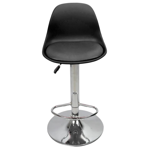 Scaun de bar Sunrise B-05B PP/PU Piele eco / Oțel / Black photo 1