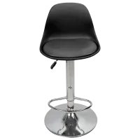 Scaun de bar Sunrise B-05B PP/PU Piele eco / Oțel / Black